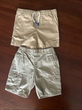 Set of 2 Shorts Tommy Bahama + Levi’s Boys Kids Beige/Tan Cargo Shorts 3T